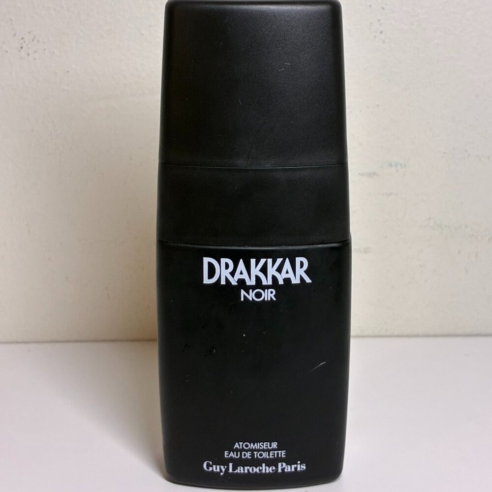 Drakkar Noir Guy Laroche EDT 100 ml. Vintage 1982 Original Edition Empty Bottle